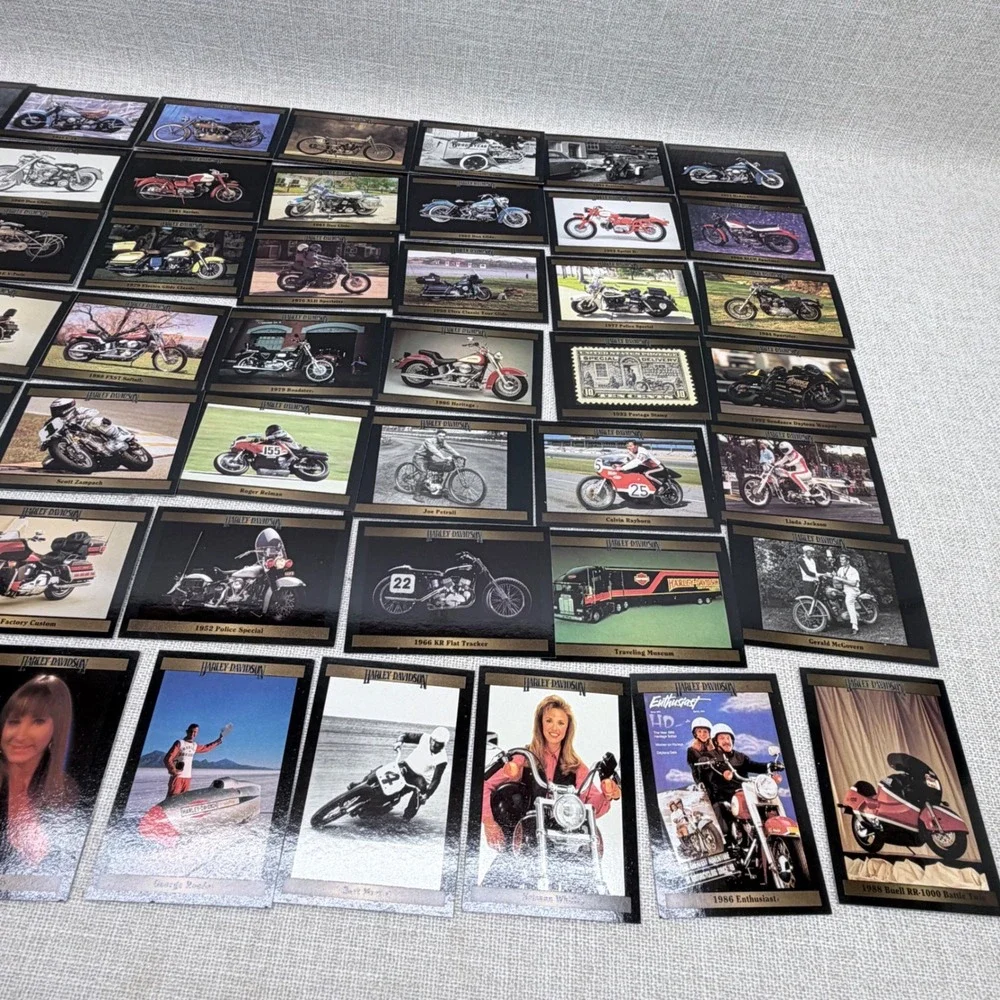 1992 Harley-Davidson Series‎ 2 Trading Card Lot Collect-A-Card Vintage 40+ Cards